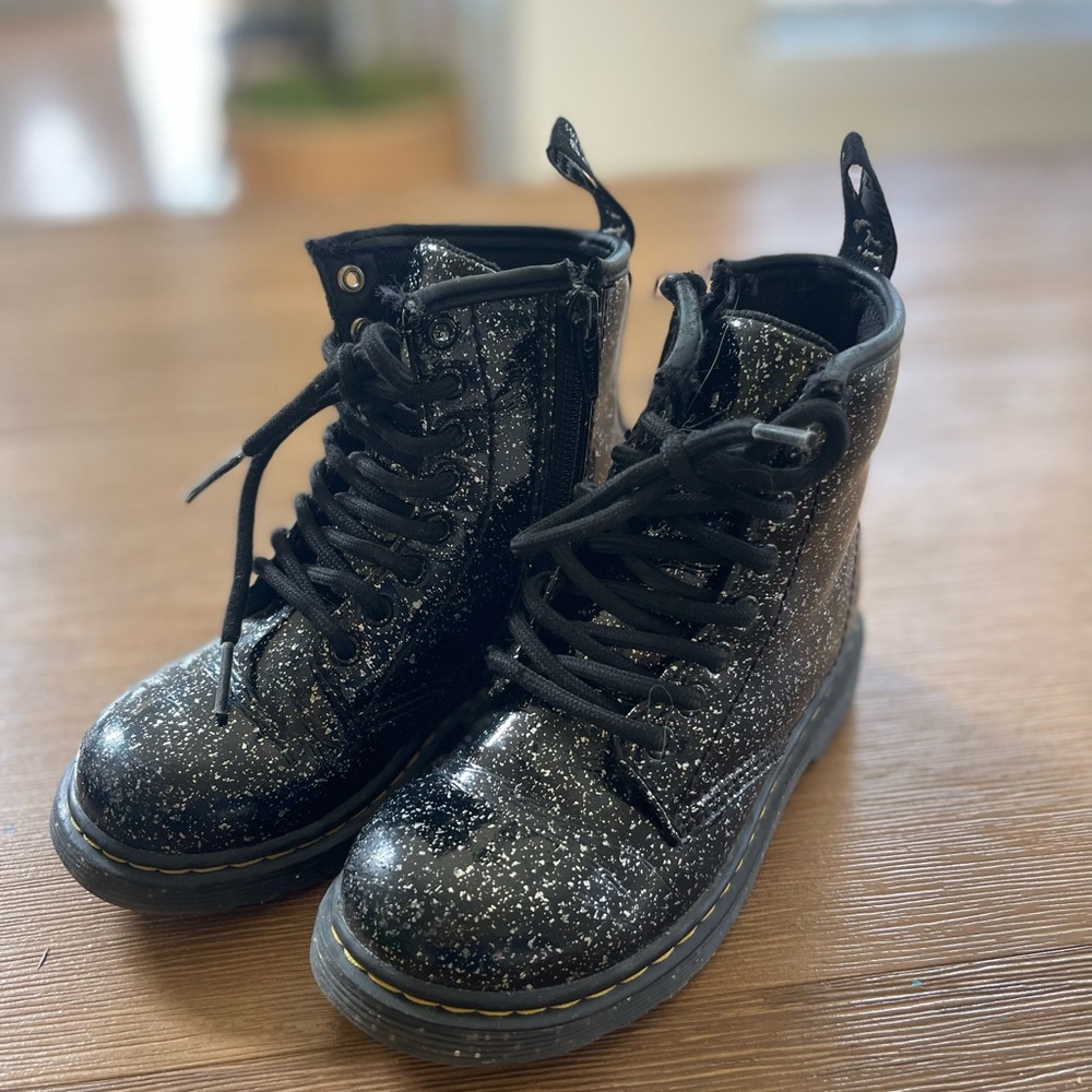 Doc Martin kids size 11 glitter lace up